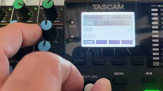 Tascam model 12 Marker  Click shortcut [upl. by Naelopan]