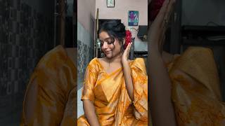 Curly hair bun hairstyle for bridal 😍✨ shots youtubeshorts viral ytshorts bunhairstyle [upl. by Anneg169]