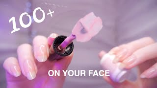 ASMR 100 TRIGGERS on YOUR FACE First Person  NonStop Tingles [upl. by Zerat]