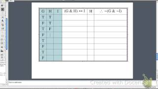 Determining validityinvalidity using a full truth table [upl. by Griz]