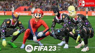 😱😍 FIFA 23 ⚽ EQUIPO MARIOARAÑA BATMAN WOLVERINE Y HOMER VS ALEMANIA  Gameplay PC Spañol Latino [upl. by Melvina]