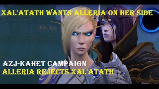 Alleria Rejects Xalatath Offer Cinematic  Alleria Tells Anduin She Wanted to Join The Void WoW War [upl. by Suollecram]