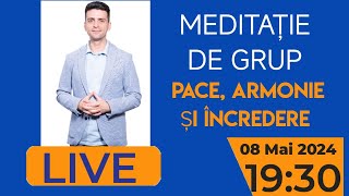 Meditație de GRUP  Pace Echilibru și Încredere LIVE [upl. by Maurise19]