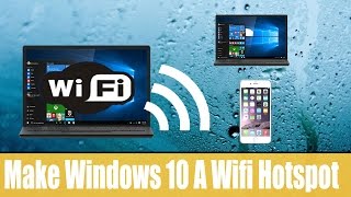 How To turn windows 10 into a wifi hotspot  no software require [upl. by Burton]