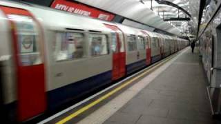 Victoria line tube train leave Stockwell underground station [upl. by Niak970]