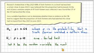 Binomial hypothesis testing [upl. by Noirret]