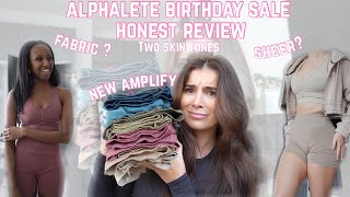 LETS TALK ABOUT IT  ALPHALETE BIRTHDAY SALE HONEST REVIEW  New Amplify  more [upl. by Naxela]