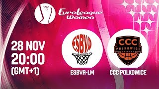 PRIVATE ESBVALM v CCC Polkowice  EuroLeague Women 2019  2nd [upl. by Novit]