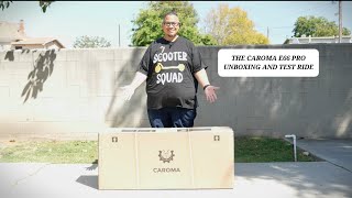 The Caroma E66 Pro Electric Scooter Unboxing amp Test Ride [upl. by Lledroc97]