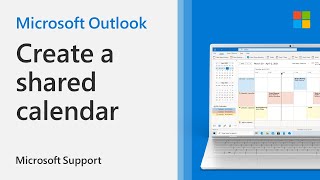 How to create a shared calendar in Outlook  Microsoft [upl. by Leventis137]