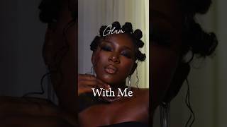 Dewy Flawless Makeup Tutorial on Dark Skin  Using Nigerian Brands smokeyeye makeup shorts [upl. by Tiduj194]