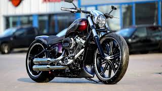 ⭐️ Harley Davidson Softail Custom Breakout quotPurple Greacequot by Thunderbike  CustomBike Review [upl. by Gerius]