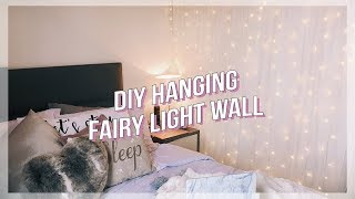 DIY FAIRY LIGHT WALL [upl. by Jesse]