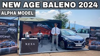 Baleno 2024 Nexa Blue Alpha model  Huge discount on Baleno  New Baleno 2024 [upl. by Amehr]