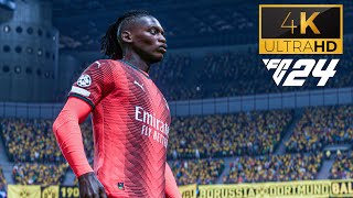 Ea Sports Fc 24  AC Milan v Borussia Dortmund  Full Match  4K PC [upl. by Vernen]