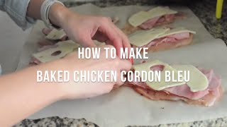 How to Make Baked Chicken Cordon Bleu  cooksmarts [upl. by Esac599]