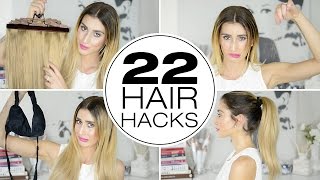 22 Hair Hacks For Thick Hair [upl. by Nosnor]