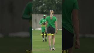 Go behindthescenes at training with Lauren Bell cricket thehundred laurenbell shorts [upl. by Beard]