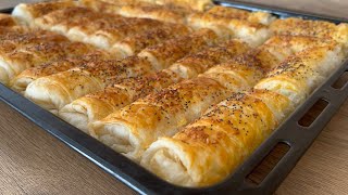 İNANILMAZ LEZZETLİ ❗️HAZIR YUFKA İLE YAPABİLECEĞİNİZ EN GÜZEL PEYNİRLİ BÖREK TARİFİ 👌💯✅ [upl. by Brasca]