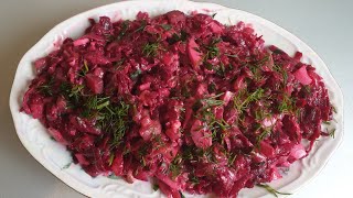 Rote Beete Salat Konkurrenzlos LeckerRezept zum selber machen [upl. by Annaed]