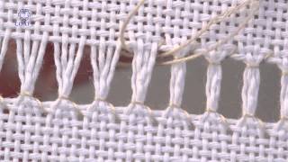 Learn How To Ladder Hem Stitch over 4 Threads [upl. by Hara555]