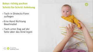 Ihr Baby richtig pucken – Privatklinik Goldenes Kreuz [upl. by Angelle]