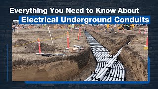 Underground Conduit for Electrical Wiring Protection and Installation  Ctube [upl. by Briana]