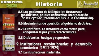 República Restaurada gobierno de Juárez el Porfiriato disidencias y la insurrección maderista [upl. by Assenar32]