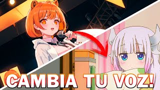 Cambia TU VOZ a CUALQUIER VOZ CON IA totalmente GRATIS RVC w wokada [upl. by Lemuela]