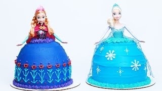 HOW TO MAKE A DISNEY PRINCESS SISTERS CAKE  NERDY NUMMIES [upl. by Anilys]