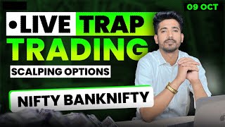 09 October Live Trading  Live Intraday Trading Today  Bank Nifty option trading live Nifty 50 [upl. by Suzi]