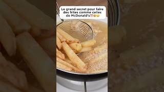 Le secret pour faire des frites comme celles de McDonald’s‼️🤯🤤 cooking recette frites pourtoi [upl. by Ermengarde]