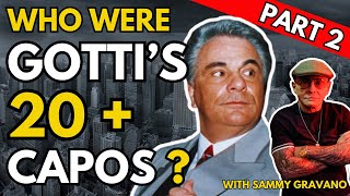 SAMMY THE BULL GRAVANO reviews GOTTIS CAPTAINS  PART 2 [upl. by Naor518]