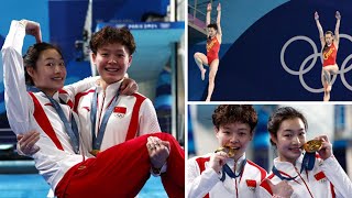 Chang Yani and Chen Yiwen Pairs Wins Gold Medal at Paris Olympics 2024 [upl. by Yong]