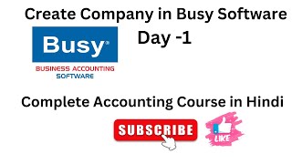 How to Create Company in Busy Software  Busy Me Company Kaise Banaye  busysoftware [upl. by Dede]