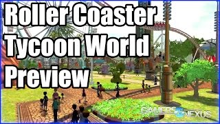 First Look at Roller Coaster Tycoon World Gameplay [upl. by Nnylacissej]