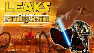 LEAKS État du jeu EADICE GRIEVOUS amp GEONOSIS  Star Wars Battlefront 2 [upl. by Naoh]