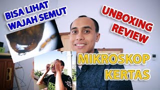 Mikroskop dari Kertas Foldscope Unboxing Review Indonesia [upl. by Runkel]