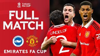 FULL MATCH  Brighton v Manchester United  SemiFinal  Emirates FA Cup 202223 [upl. by Irehj114]