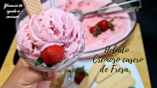 HELADO DE CREMA CON 2 INGREDIENTES FÁCIL Y RAPIDO SIN MAQUINA DE HACER HELADO Disis [upl. by Ailhat]