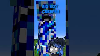 Minecraft BIG BOY Creeper EXPLOSIONS minecraft shorts [upl. by Ayojal]