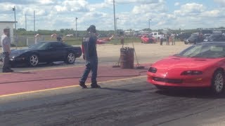 C4 L98 Corvette Vs LT1 Camaro z28 14 mile [upl. by Adner140]