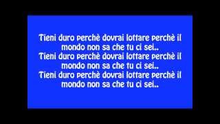 Mondo Marcio  Tieni duro LYRICS [upl. by Adnawahs]