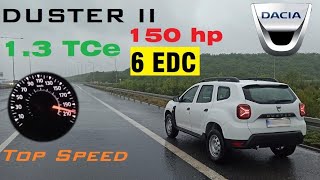 DACIA DUSTER II 2022 13 TCe 150 hp Acceleration amp Top Speed [upl. by Ronacin]