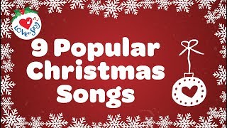 Top 9 Christmas Songs and Carols with Lyrics [upl. by Der]