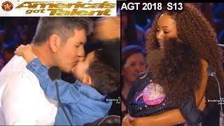 AGT Parents amp Children Simon amp Eric Cowell  Mel B amp Madison Americas Got Talent 2018 Season 13 [upl. by Alaehs]