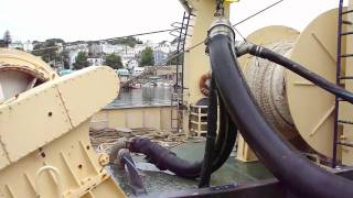 Herring Pump At Cape Seafood on The State Fish Pier Gloucester [upl. by Hnah447]