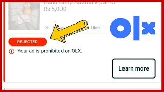 Olx ad Rejected Problem Fixed  OLX ad Rejected Problem Solve  OLX pe ad kyun reject hota hai [upl. by Eznyl209]