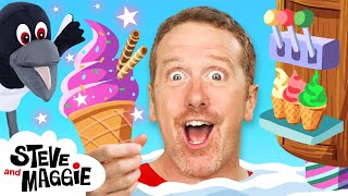 Finger Family Gingerbread House Story for Kids with Steve and Maggie  Ice Cream for Kids [upl. by Quintin]