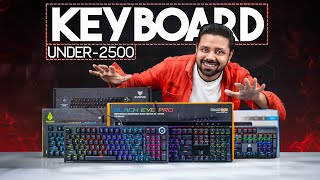 Best Gaming Mechanical Keyboard under 2500 of 2024  Best Gaming keyboards of 2024 [upl. by Eymaj602]